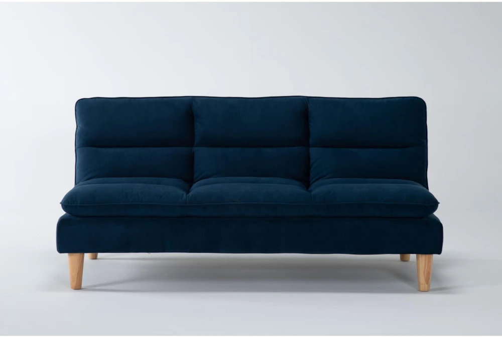 Piper Blue 71" Convertible Sofa Bed