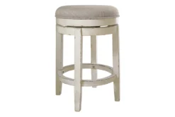Maddie Backless Upholstered Swivel 24" Counter Stool