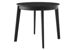 Weber Matte Black 36" Round Dining Table