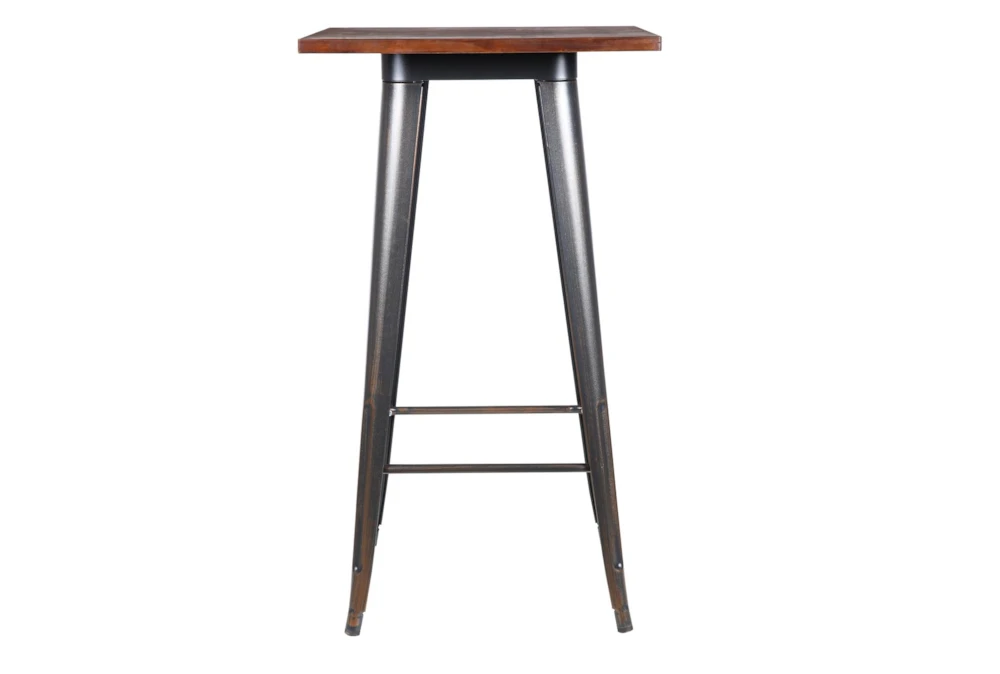 Weisman Antique Black And Walnut 41" Bar Table
