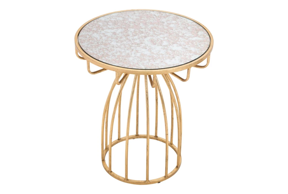 Mirror & Gold Accent Table - Image 2