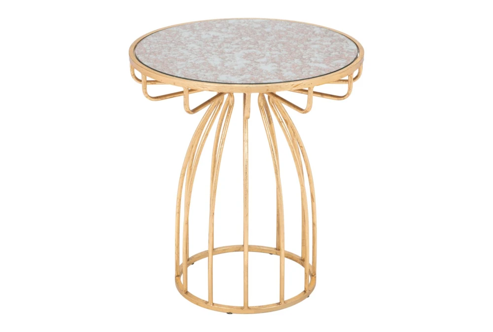 Mirror & Gold Accent Table - Image 8