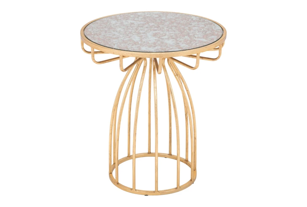 Mirror & Gold Accent Table - Image 9