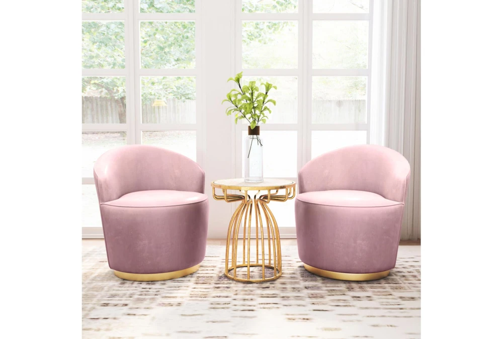 Mirror & Gold Accent Table - Image 7