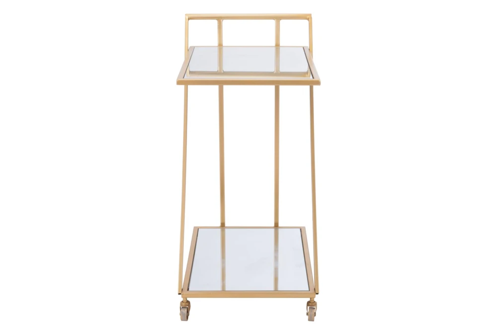 Mirror & Gold Bar Cart - Image 3