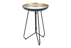 Gold & Black Accent Tray Table