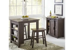 Pepper Creek Barnwood 36" Counter Set For 2