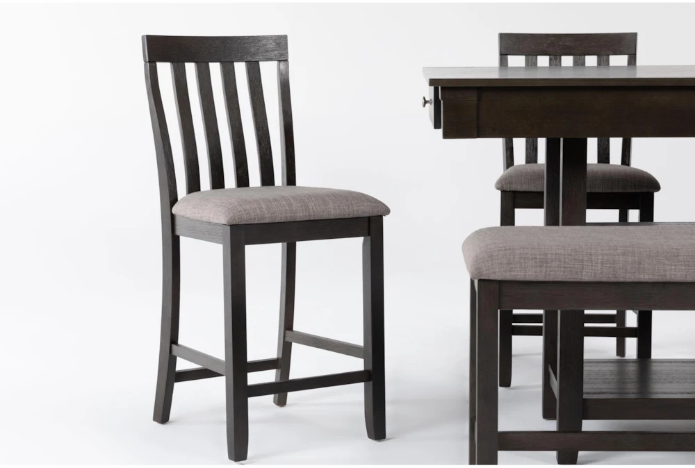 Westshore Grey 60" Counter Set With Bench For 6 - Image 3