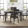 Pepper Creek Vintage 48" Black Round Dining Set For 4