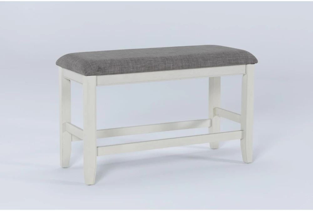 Sutton White Counter Bench - Image 2