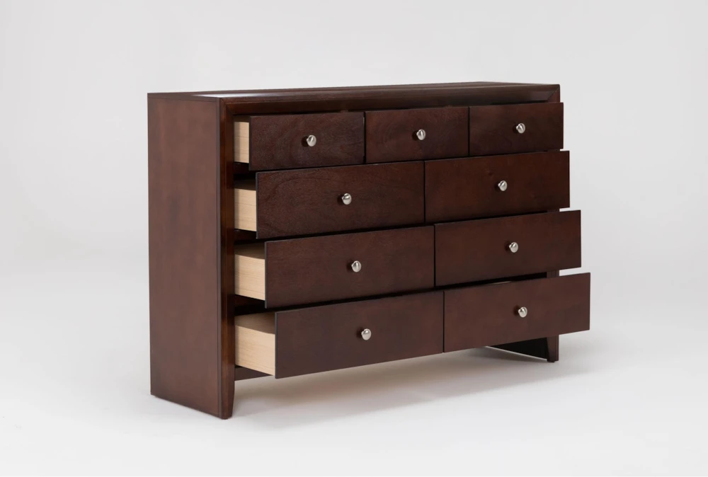 Eva Brown 9 Drawer Dresser - Image 4