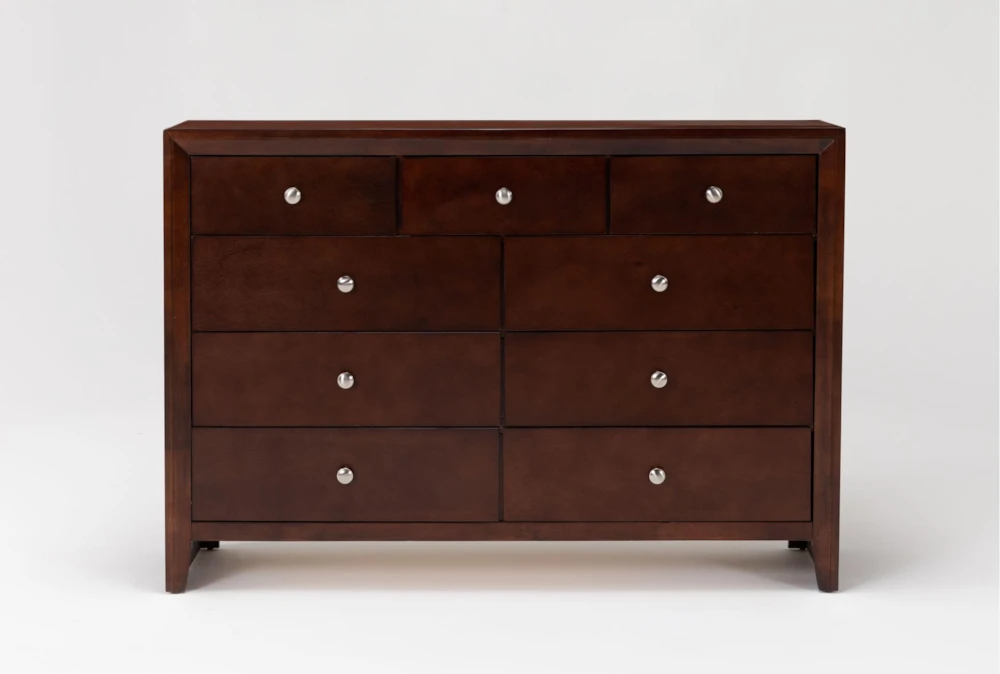 Eva Brown 9 Drawer Dresser