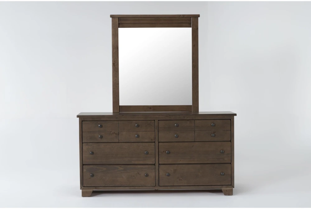 Marco Brown 6 Drawer Dresser/Mirror