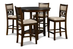 Joni Cherry Round 42" Counter Set For 4