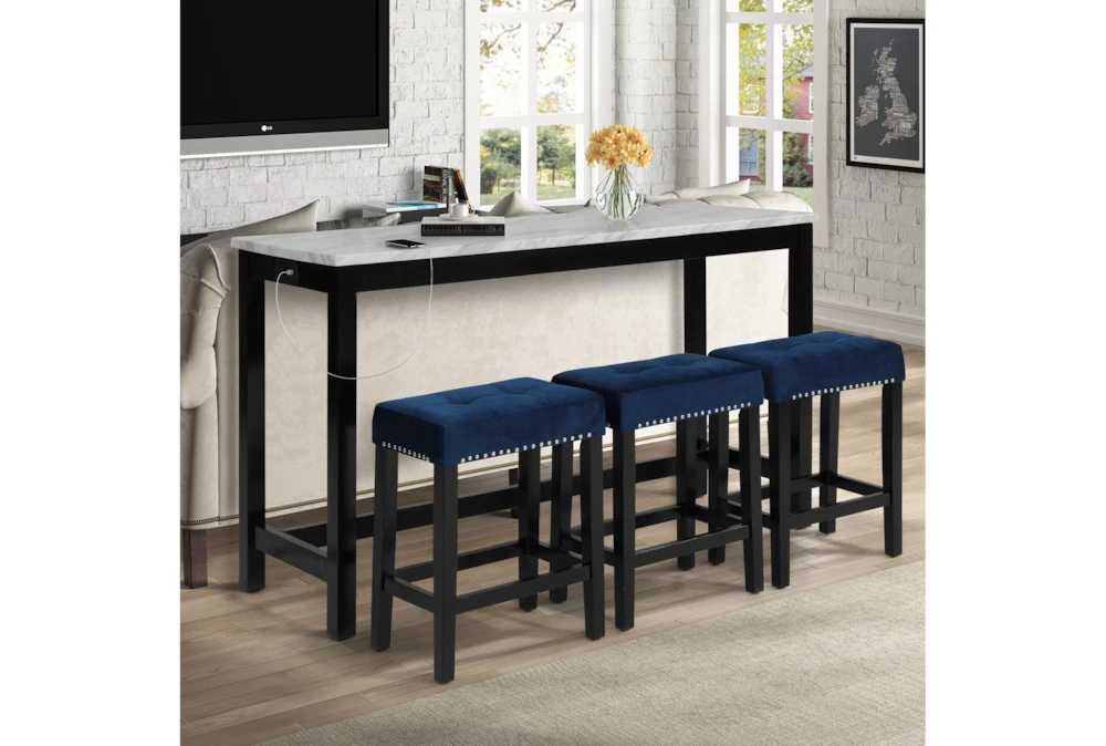 Janie Blue 4 Piece Console Bar Set - Image 12