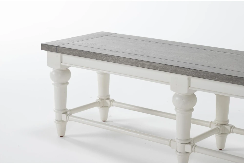 Edward 60" Two Tone Dining Bench - Image 3