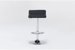 Collin Backless Adjustable Bar Stool Black & Chrome