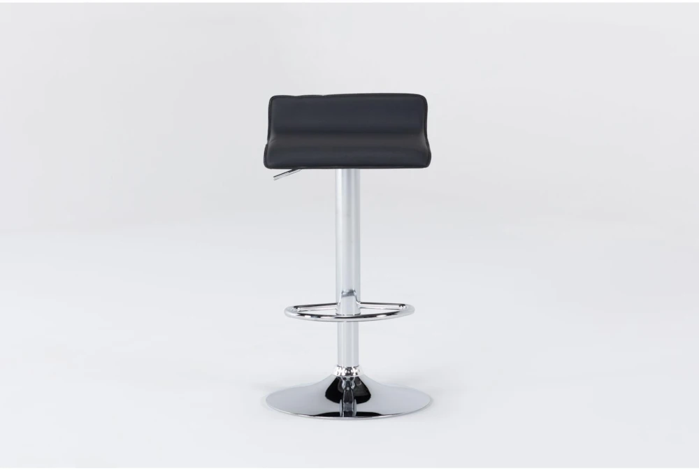 Collin Backless Adjustable Bar Stool Black & Chrome