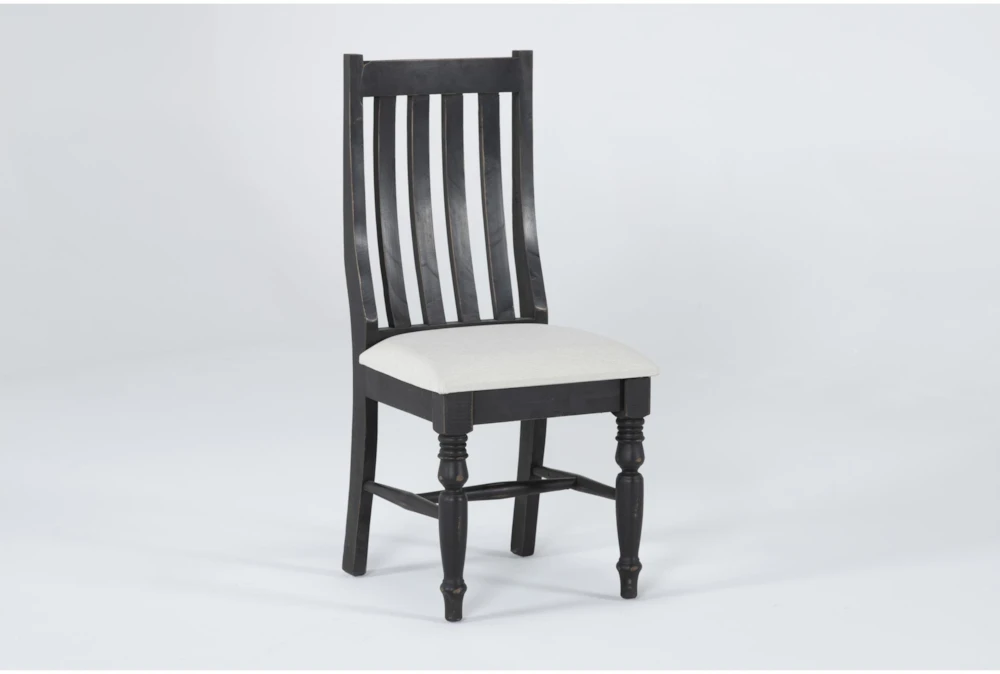 Verona Ant Black Slat Back Chair - Image 2