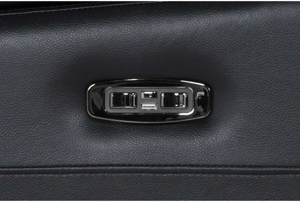 Eastwood Midnight 75" Power Reclining Storage Console Loveseat With Power Headrest & USB - Image 9