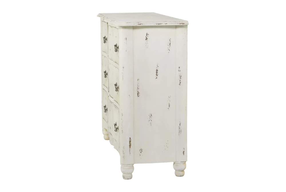 42X35 Cream Chinese Fir Wood Cabinet - Image 4