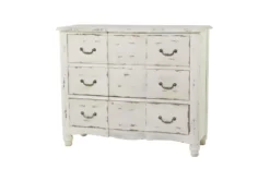 42X35 Cream Chinese Fir Wood Cabinet