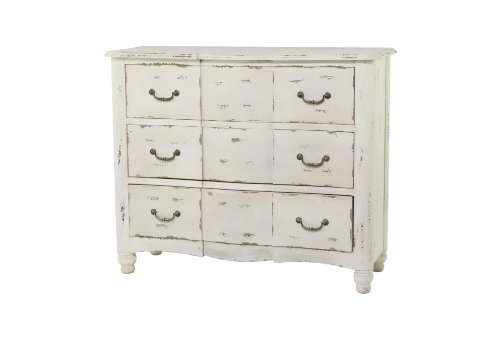 42X35 Cream Chinese Fir Wood Cabinet