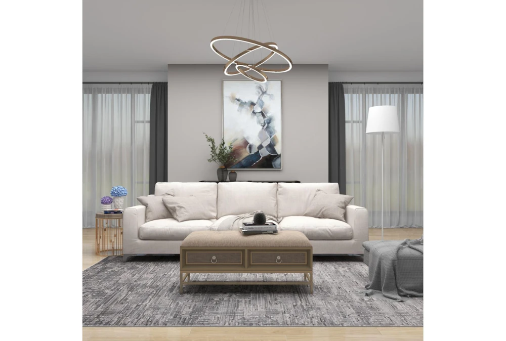 43X19 Beige Linen Storage Bench - Image 14