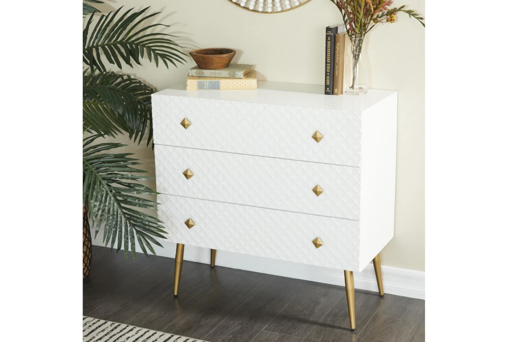 White Wood Cabinet - Image 10