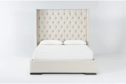 Halle California King Hand Tufted Upholstered Shelter Bed