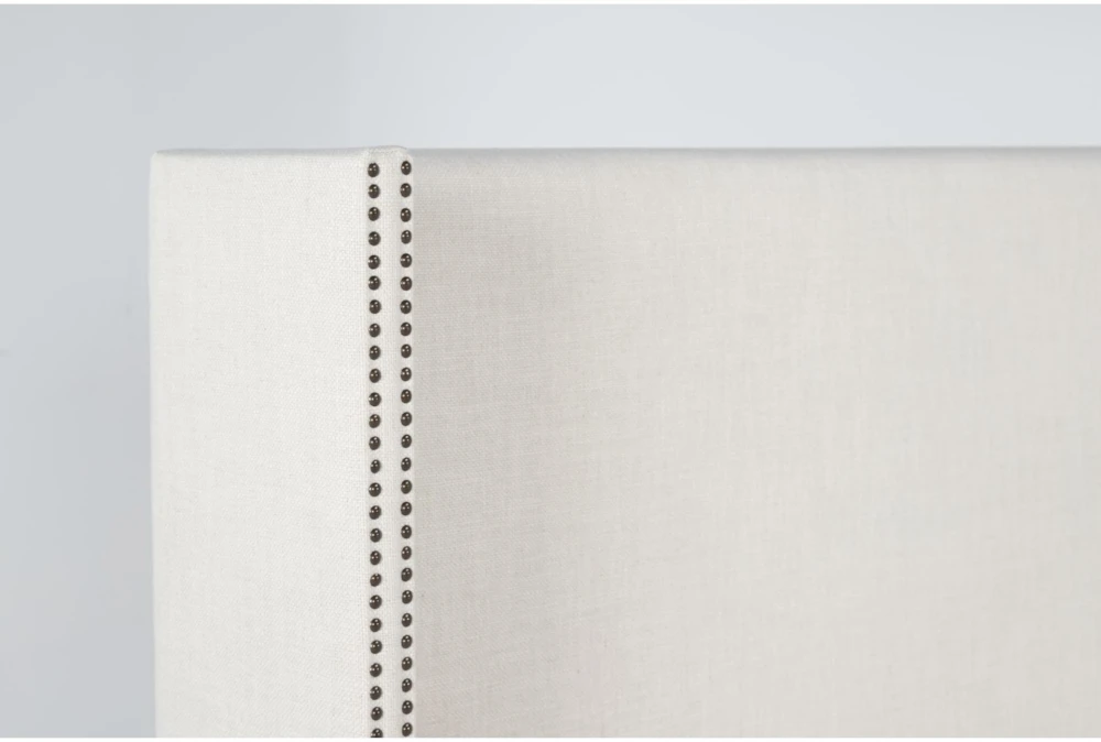 Halle King Upholstered Shelter Bed With Nailhead Wings - Image 4