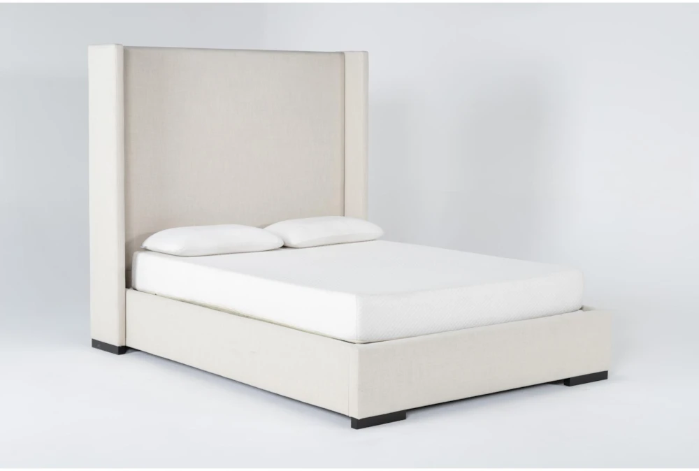 Halle California King Upholstered Shelter Bed - Image 2