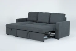 Silva 91" Convertible Sofa Sleeper With Left Arm Facing Storage Chaise