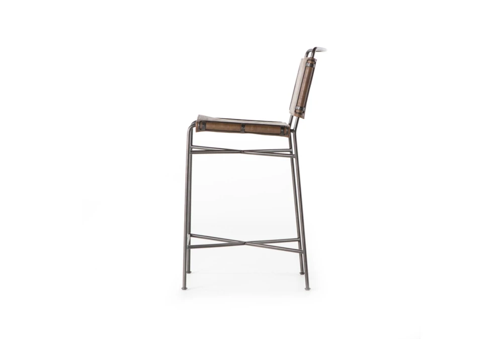 Wendy Distressed Brown Counter Stool - Image 3