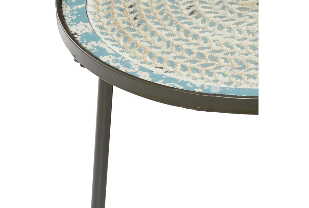 24X23 Black Iron Accent Table - Image 3