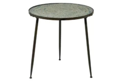 24X23 Black Iron Accent Table