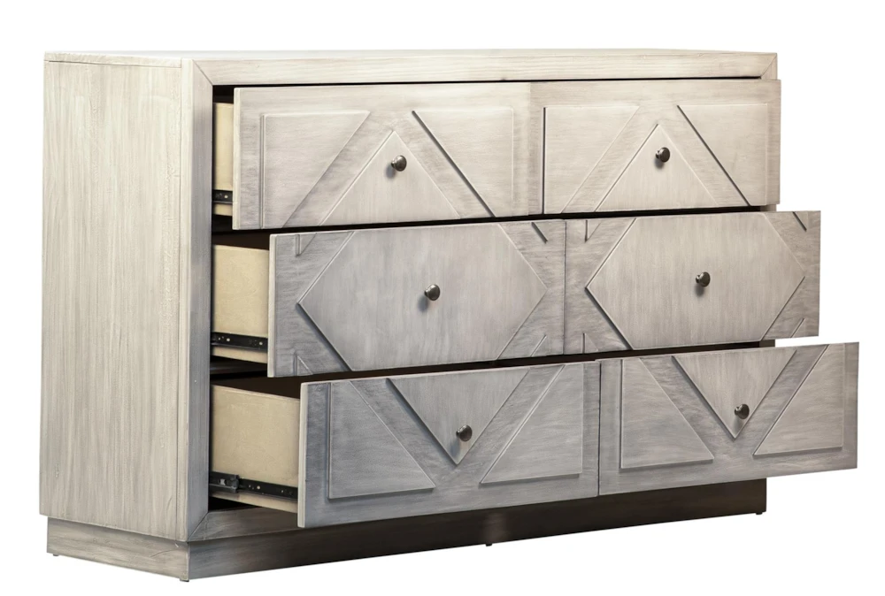 Diamond Design 6 Drawer Dresser - Image 3