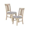 Cece Natural/Grey Dining Side Chair Set Of 2