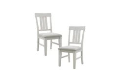 Cece Reclaimed White Dining Side Chair Set Of 2