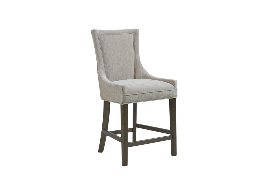 Helena Cream Upholstered Counter Stool
