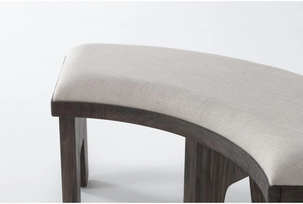 Gustav 54" Curved Bench With Upholstered Seat By Nate Berkus + Jeremiah Brent - Image 4