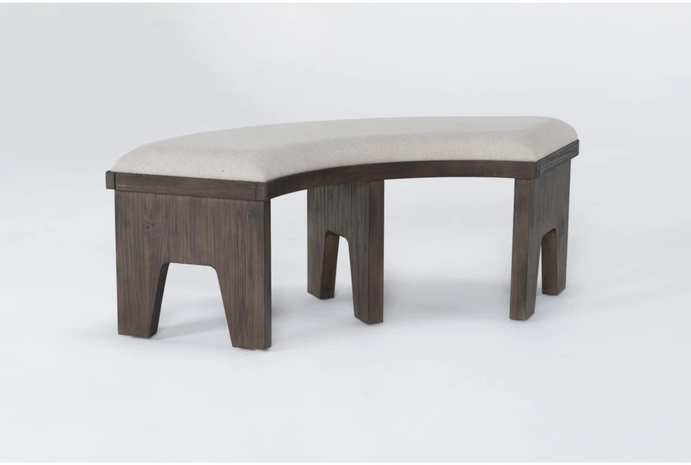 Gustav 54" Curved Bench With Upholstered Seat By Nate Berkus + Jeremiah Brent - Image 2