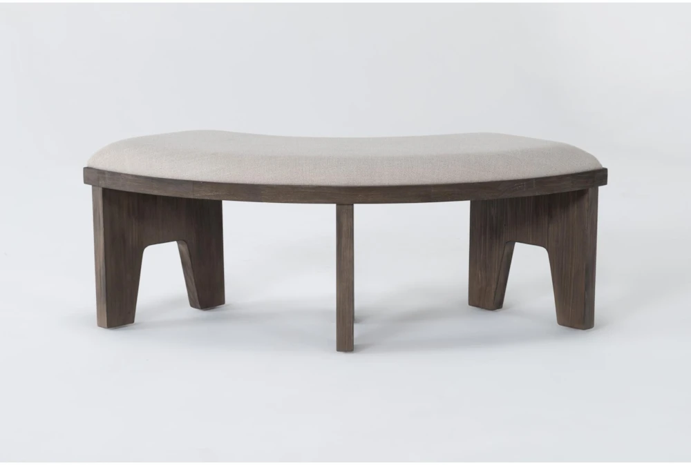 Gustav 54" Curved Bench With Upholstered Seat By Nate Berkus + Jeremiah Brent - Image 3