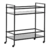 Chauncey Black Rolling Bar Cart