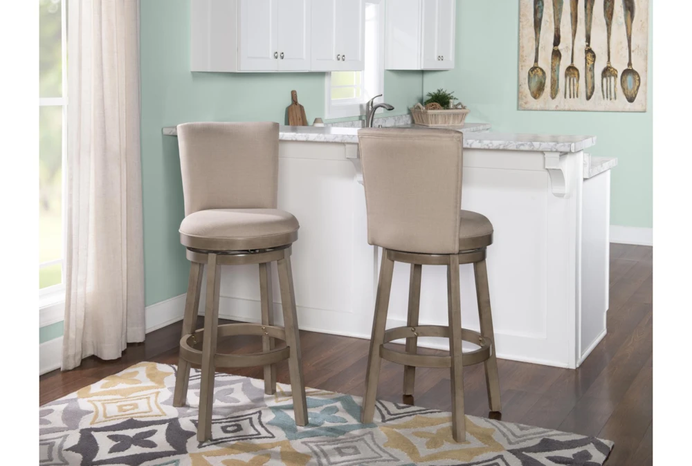 Kolton Big And Tall Swivel Barstool - Image 8