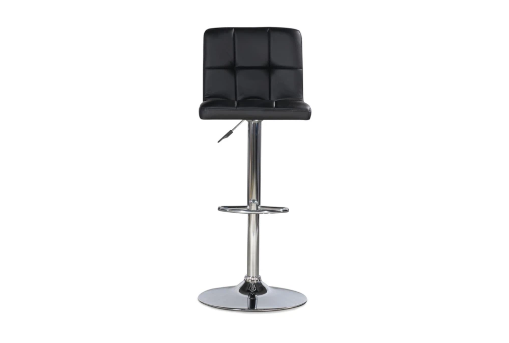 Teagan Black Adjustable Barstool - Image 2