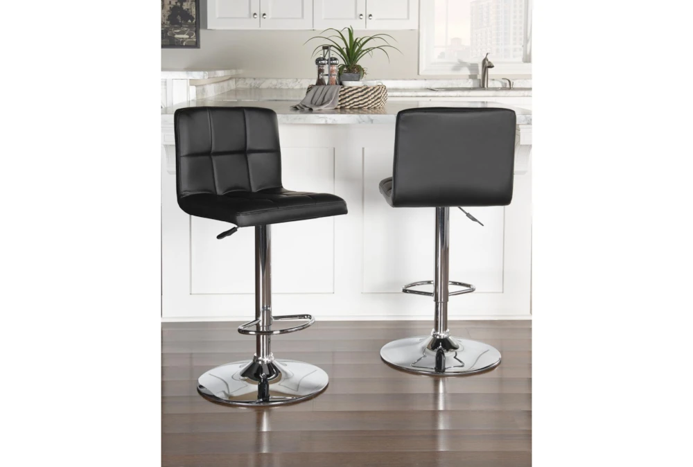 Teagan Black Adjustable Barstool - Image 8