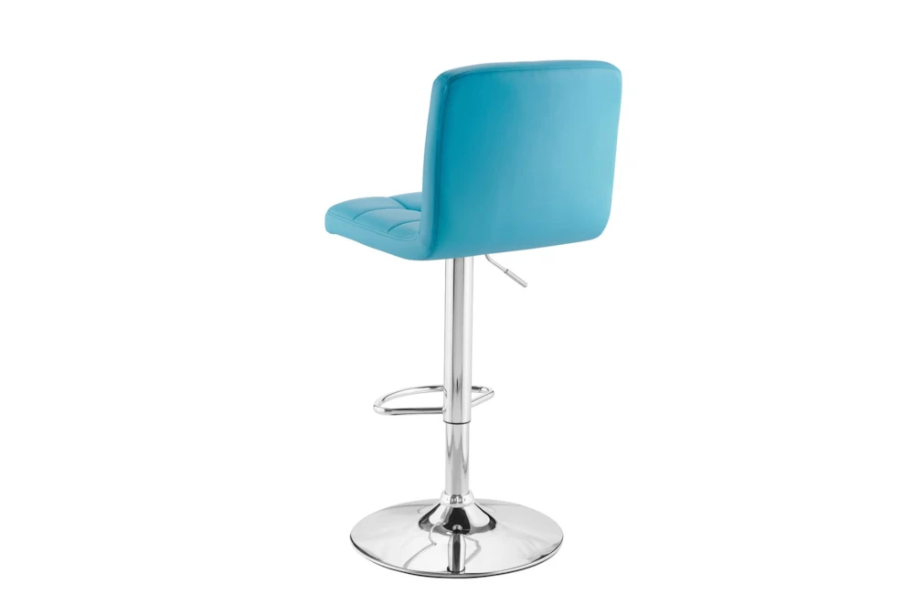 Sawyer Teal Adjustable Barstool - Image 3