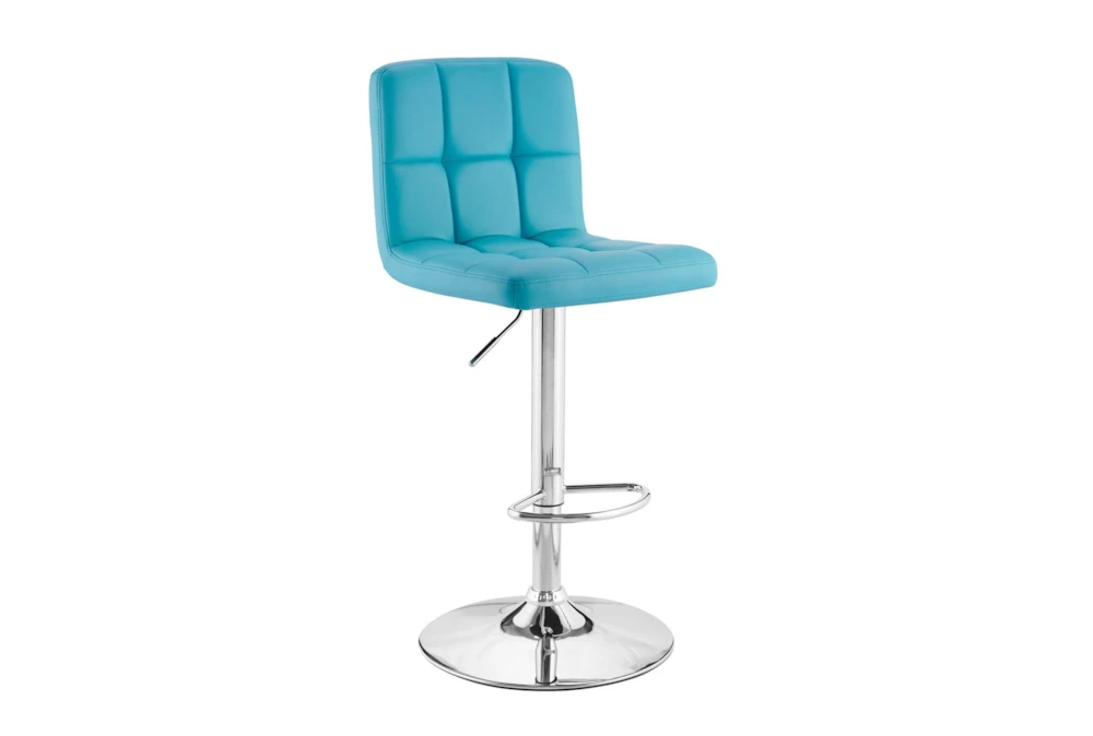 Sawyer Teal Adjustable Barstool