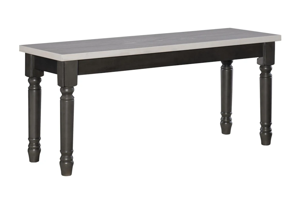 Davis Grey 40" Dining Bench